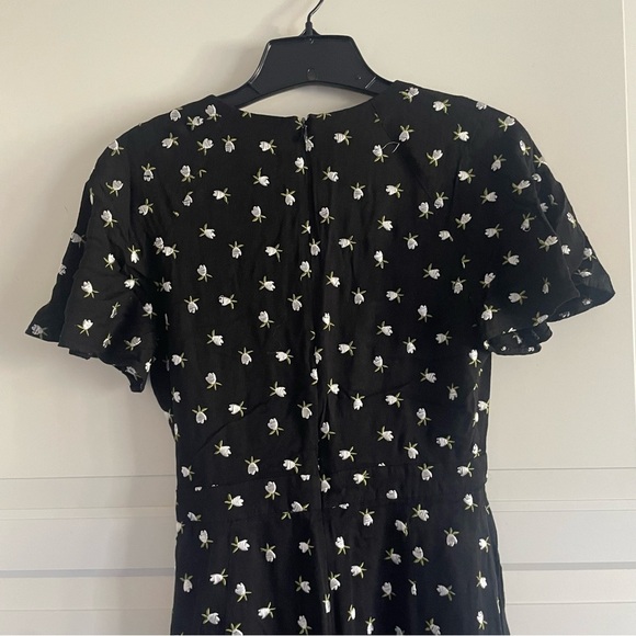 Jill Stuart Womens Floral Short Sleeve V Neck Mini Sheath Dress 22775 - Picture 6 of 14